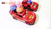 TWO RED Car - TWO Lightning McQueen Car & Peppa Pig - Disney Toys For Kids Full