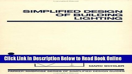 Download Simplified Design of Building Lighting (Parker/Ambrose Series of Simplified Design