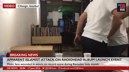 İstanbul Firuzağa Cihangir Radiohead etkinliğine saldırı anı görüntüleri izle - 17 Haziran 2016