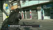 Morador é ferido por granada durante confronto entre policiais e traficantes no Rio