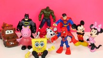 SURPRISE EGGS FOR KIDS! Peppa Pig Spiderman Cars Mickey Batman Paw Patrol Toys Bath Time S