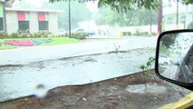 Caos vehicular por las lluvias en San Pedro Sula