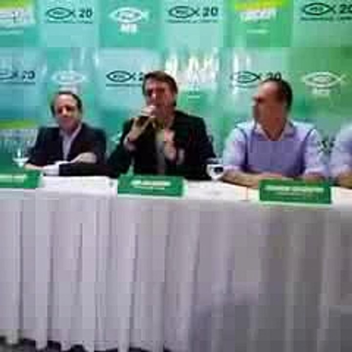 JAIR BOLSONARO EM COLETIVA DE IMPRESA EM MS