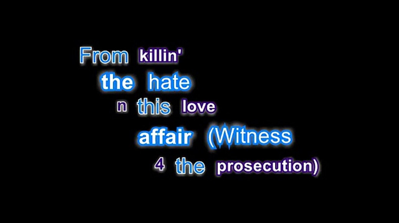 Prince - Witness 4 The Prosecution (unreleased) w/ lyrics