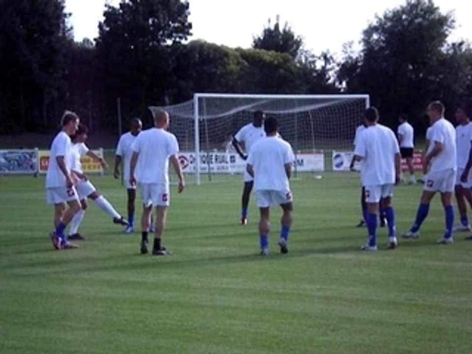 Angers SCO-Tours FC Echauffement