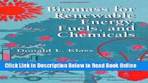 Download Biomass for Renewable Energy, Fuels, and Chemicals  Ebook Free