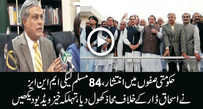 PML-N Internal rift - 84 PMLN MNAs join hands against Ishaq Dar