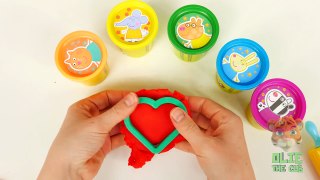 Learn Colors with Play Doh Peppa Pig and Olie The Cub