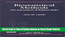 Download Biostatistical Methods: The Assessment of Relative Risks (Wiley Series in Probability and