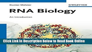 Download RNA Biology  Ebook Free