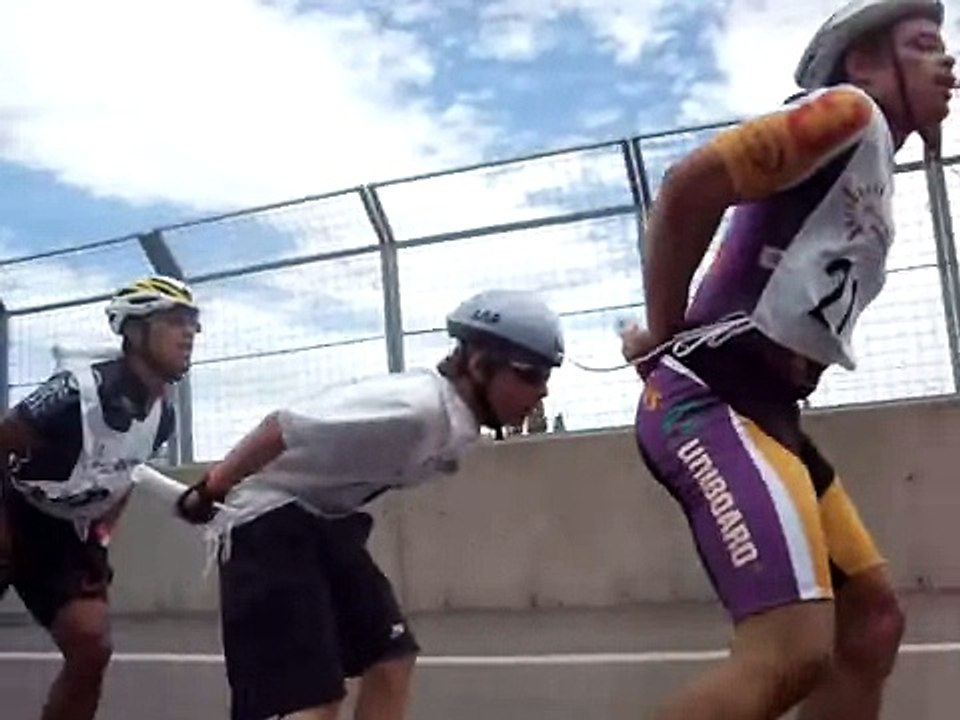 Dernier tour 24 heures roller 2009 Avec Benoît