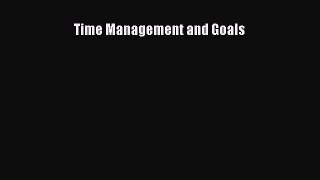 Download Time Management and Goals PDF Online