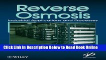 Download Reverse Osmosis: Design, Processes, and Applications for Engineers  PDF Online