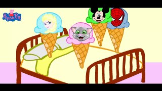 Five little Om Noms jumping on bed  Cut the Rope Peppa Pig Doctor  new episode  Parody