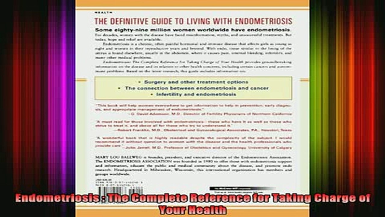 READ book  Endometriosis  The Complete Reference for Taking Charge of Your Health Full Free