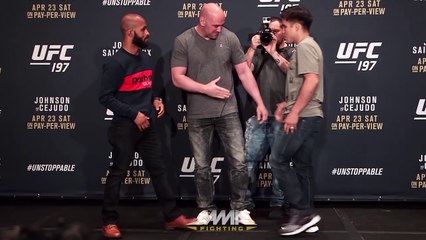 UFC 197: Demetrious Johnson vs. Henry Cejudo Staredown
