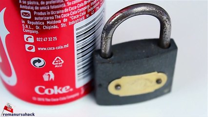 How to open a lock with a Coke Can