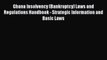 [PDF] Ghana Insolvency (Bankruptcy) Laws and Regulations Handbook - Strategic Information and