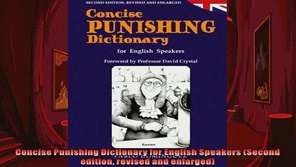 FREE PDF  Concise Punishing Dictionary for English Speakers Second edition revised and enlarged  FREE BOOOK ONLINE