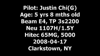 5 Year Old Justin Jee - Beam E4 450 heli with Neu 1107 - Apr 17, 2008