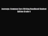 Download Journeys: Common Core Writing Handbook Student Edition Grade 4 Ebook Free