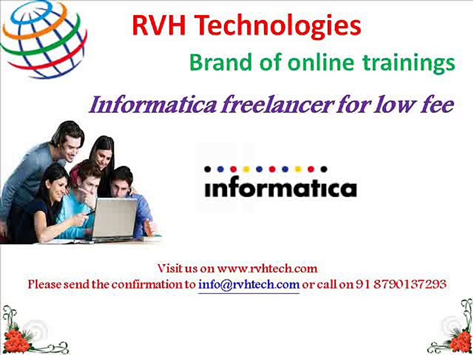 Informatica freelancer for low fee cost by RVH Technologies