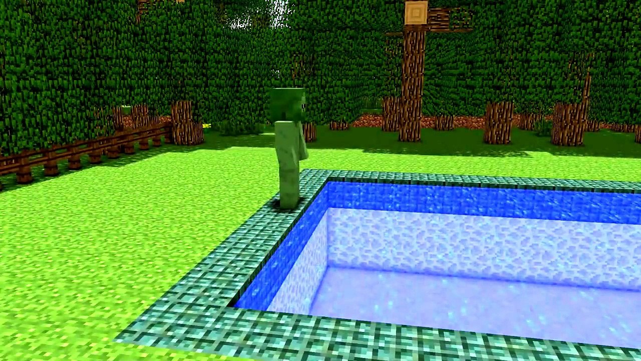 Monster School Girls vs Boys Swimming Minecraft A