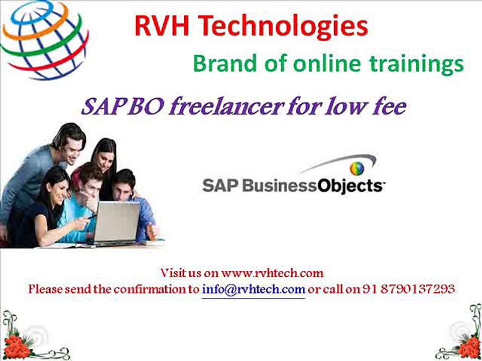 SAP BO freelancer for low fee cost by RVH Technologies