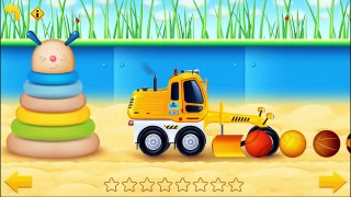 Game Cars in Sandbox Construction - Bulldozers For Kids - Video For Kids