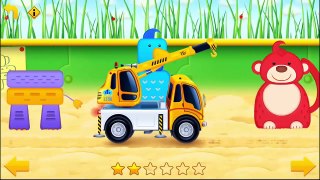 Game Cars in Sandbox Construction - Crane Video For Kids