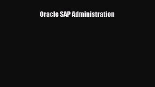 Download Oracle SAP Administration Ebook Free