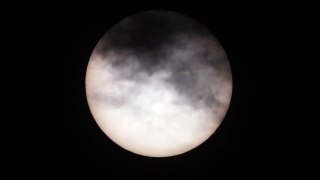 ISS太陽面通過（2011/05/14 08:59:25)