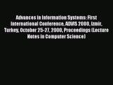 Read Advances in Information Systems: First International Conference ADVIS 2000 Izmir Turkey