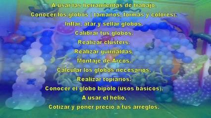 curso decoracion con globos 24 febrero 2013