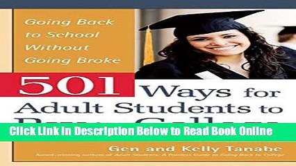 Read 501 Ways for Adult Students to Pay for College: Going Back to School Without Going Broke