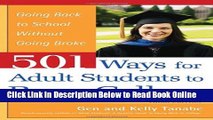 Download 501 Ways for Adult Students to Pay for College: Going Back to School Without Going Broke