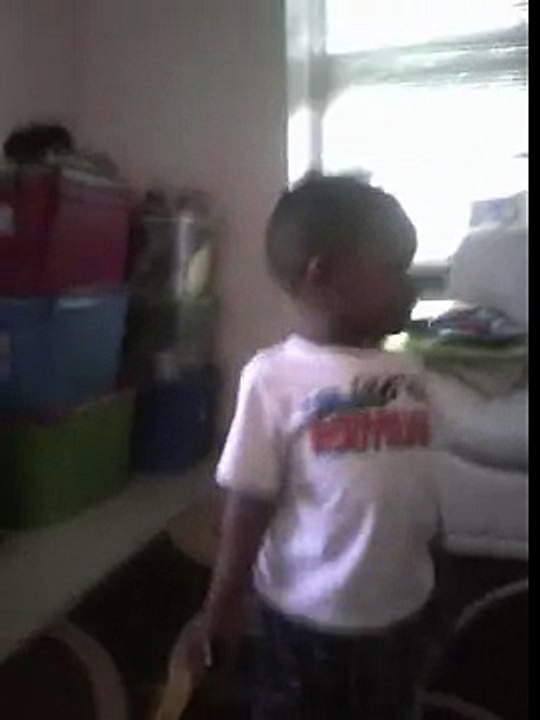 3Year old boy dancing