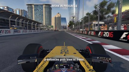 F1 2016 - Jolyon Palmer Baku Flying Lap [ESP]
