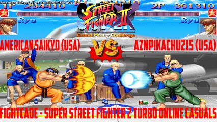 Fightcade [HD] - American Saikyo (USA) vs. aznpikachu215 (USA) - Super SF II Turbo Online Casuals