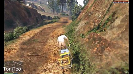 GTA 5  [P12] - FUNNY VEHICLES MOD SHOPPING CART - Quẩy cùng xe đẩy hàng