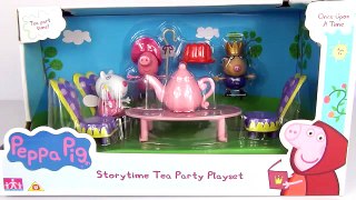 New  PEPPA PIG PLAY DOH TOYS Tea Party Fairy Tale English Episodes Playset Video  2016