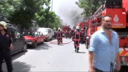 Bayrampaşa'da Plastik Ham Maddesi İmalathanesinde Yangın