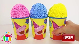 PLAY DOH CAKE FOAM FROZEN!! Surprise toys play foam Frozen Hello Kitty for peppa pig espa�