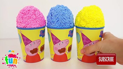 PLAY DOH CAKE FOAM FROZEN!! Surprise toys play foam Frozen Hello Kitty for peppa pig espa�