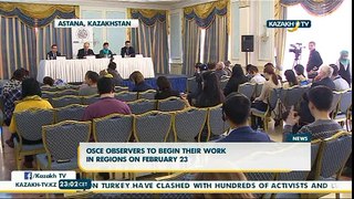 OSCE observers to begin their work in regions on February 23 - Kazakh TV