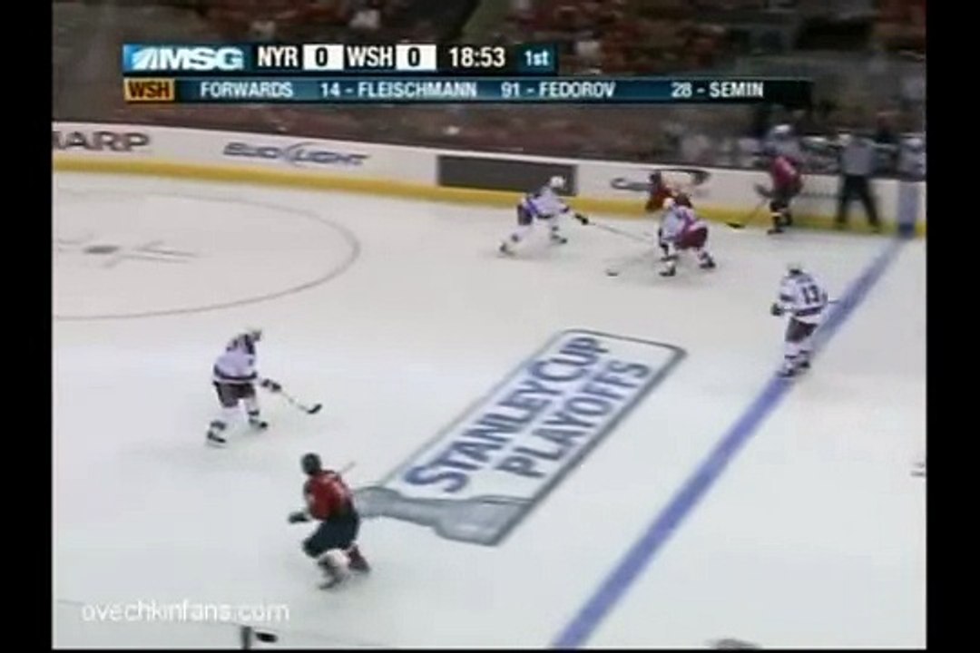Ovechkin's Amazing Goal against Rangers plus Game 5 Reel - 4/24/09