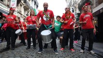 Bonne ambiance dans les rues de Bruxelles pour Belgique-Irlande