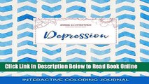 Read Adult Coloring Journal: Depression (Animal Illustrations, Watercolor Herringbone)  PDF Online