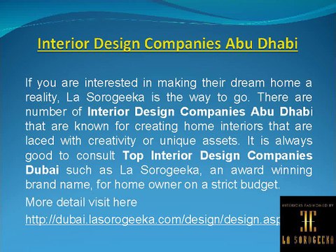 Interior Design Companies in UAE