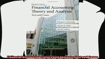 there is  Financial Accounting Theory and Analysis Text and Cases